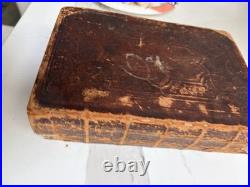 1867 American Bible Society Antique Holy Bible With Original Historical Ephemera