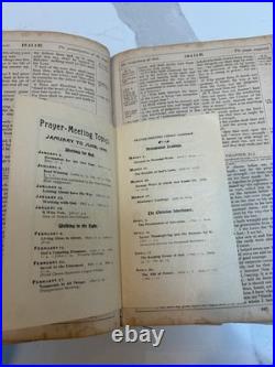 1867 American Bible Society Antique Holy Bible With Original Historical Ephemera