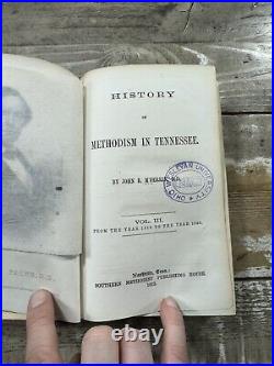 1870's Antique Religious History Books History of Methodism in Tennessee