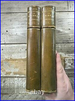 1876 Antique Religious Book Life & Letters of Lord Macaulay Fine Binding