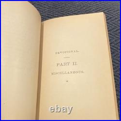 1877 Poems Devotional Benjamin Dionysius Hill 1st Ed Catholic 1884 Bookplate
