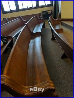 1880's OAK CHURCH PEW 9' TO 16' LONG 10 TO CHOOSE FROM RELIGIOUS
