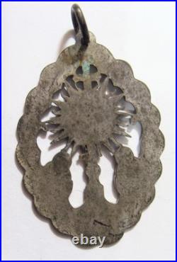 1880s antique religious catholic peoples Eucharistic League medal pendant 55122