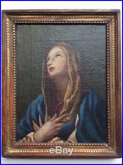 18th C. Antique ITALIAN SCHOOL Oil Painting on Canvas MARY MAGDALENE Religious