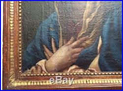 18th C. Antique ITALIAN SCHOOL Oil Painting on Canvas MARY MAGDALENE Religious