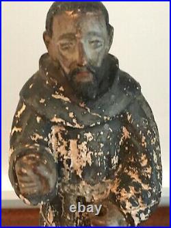 18th C Hand Carved Wood Santos Religious Figure 11