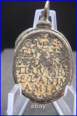 18th Century Antique Beautiful Religious Medal Jesus Rare Find 18th Century Antique Beautiful Religious Medal Jesus Rare Find