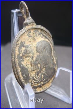 18th Century Antique Beautiful Religious Medal Jesus Rare Find 18th Century Antique Beautiful Religious Medal Jesus Rare Find