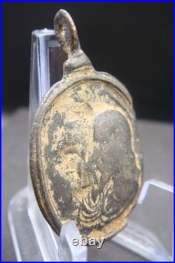 18th Century Antique Beautiful Religious Medal Jesus Rare Find 18th Century Antique Beautiful Religious Medal Jesus Rare Find