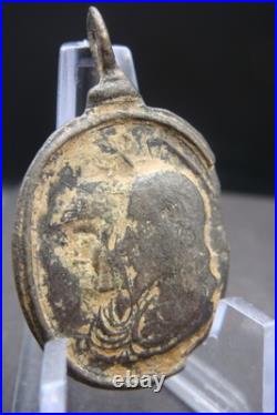18th Century Antique Beautiful Religious Medal Jesus Rare Find 18th Century Antique Beautiful Religious Medal Jesus Rare Find