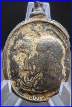18th Century Antique Beautiful Religious Medal Jesus Rare Find 18th Century Antique Beautiful Religious Medal Jesus Rare Find