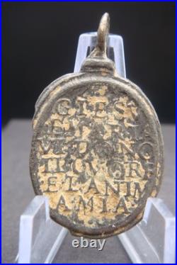 18th Century Antique Beautiful Religious Medal Jesus Rare Find 18th Century Antique Beautiful Religious Medal Jesus Rare Find