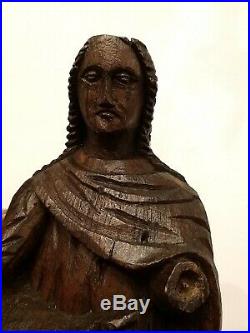 18th Century Carved Religious Figure
