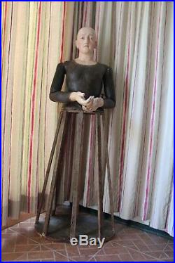 18th Century Life-Size Joan of Arc Santos Cage Doll, Mannequin, Religious, Saint