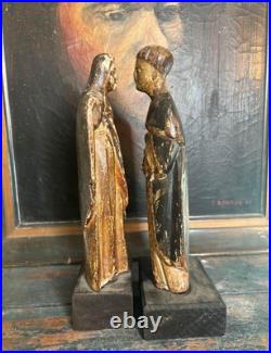 18th century wooden religious pieces from Europe church