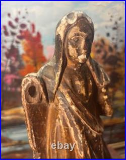 18th century wooden religious pieces from Europe church