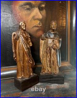 18th century wooden religious pieces from Europe church