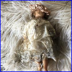 1900's French Baby Jesus Wax Child Christmas Doll Religious Virgen