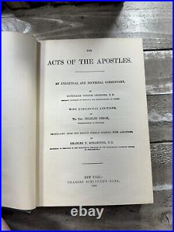 1906 Antique Religious Books Commentary on Holy Scriptures John Peter Lange