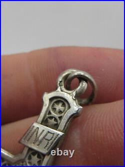 1914-1919 Wwi Religious Cross Sterling Silver, Soldiers Lucky Charm, 6 CM