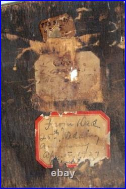 1920s Antique Religious Portrait Diptych Christ Child & Christ in Gethsemane