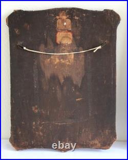 1920s Antique Religious Portrait Diptych Christ Child & Christ in Gethsemane