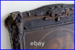 1920s Antique Religious Portrait Diptych Christ Child & Christ in Gethsemane