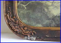 1920s Antique Religious Portrait Diptych Christ Child & Christ in Gethsemane