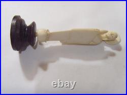 1920s antique catholic Saint Mary hand carved religious statue altar icon FC1292