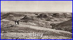 1925 Vintage ASSUR Zikurat Horse Men Hill Landscape ISRAEL Palestine Photo Art