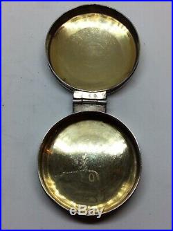 1928 Solid Silver Pyx Wafer Religious Box Willaim Charles Mansell