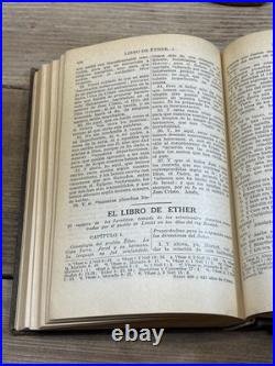 1929 El Libro de Mormon Spanish Book of Mormon Trejo Pratt LDS Antique Scarce