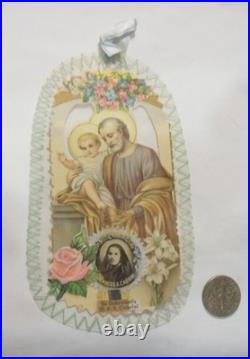 1930s antique religious catholic Saint Frances Xavier Cabrini 2nd cl relic 54552
