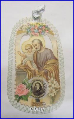 1930s antique religious catholic Saint Frances Xavier Cabrini 2nd cl relic 54552