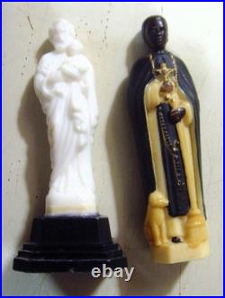 1940s-1950s antique heartland plastic religious catholic Saints icon Lot EL1120