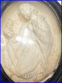 19c. Antique Carved Meerschaum Religious Reliquary Ex-Voto Jesus Christ 19c. Antique Carved Meerschaum Religious Reliquary Ex-Voto Jesus Christ