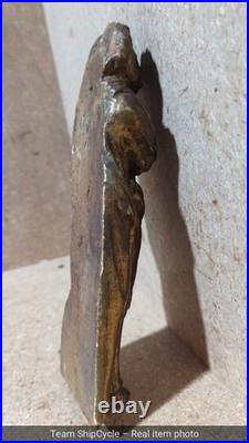 19th C Antique Gilt Carved Wood Catholic Statue Jesus St Joseph G2U