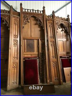 19th Century French Church Confessionals, Oak, Religious Church Furnishings