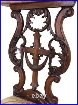 19th Century French Gothic Kneeler, Prayer Chair, Religious