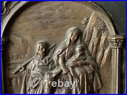 19th Century RELIGIOUS BIBLICAL BAS-RELIEF The NATIVITY and the FLIGHT to EGYPT