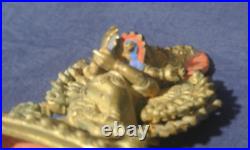 19th Century Sino-Tibetan Gilt Bronze Buddhist Vajrabhairava & Vetali Statue