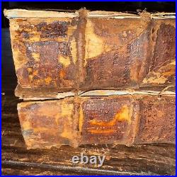 2 Antique 1716/ 17 LA BIBLIOTHEQUE DES PREDICATEURS-Pere Vincent Houdry French