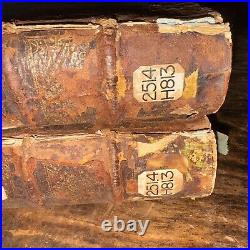 2 Antique 1716/ 17 LA BIBLIOTHEQUE DES PREDICATEURS-Pere Vincent Houdry French