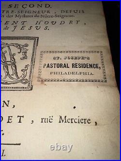 2 Antique 1716/ 17 LA BIBLIOTHEQUE DES PREDICATEURS-Pere Vincent Houdry French