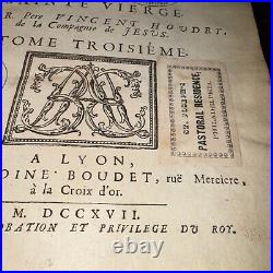 2 Antique 1716/ 17 LA BIBLIOTHEQUE DES PREDICATEURS-Pere Vincent Houdry French