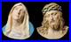 2-Antique-Cast-Wall-Hanging-Religious-Jesus-Christ-And-Virgin-Mother-Mary-Bust-01-lxom