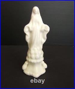 2 Figure Virgin IN Porcelain de Paris Religious Antique