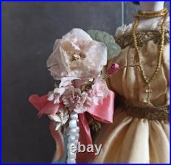 20 Antique Religious Sculpture VIRGIN OF THE ROSARY WITH CHILD Statue dressed