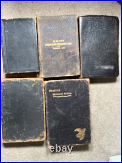 20x Antique Religious Books Bibles Holy Bible PRAYER Hymns & LEATHER 19/20c FAB