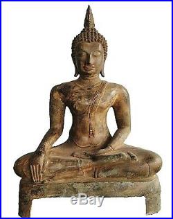 24 Big Buddha Sukhothai Period Thai Religious Rituals Respect Meditation RARE